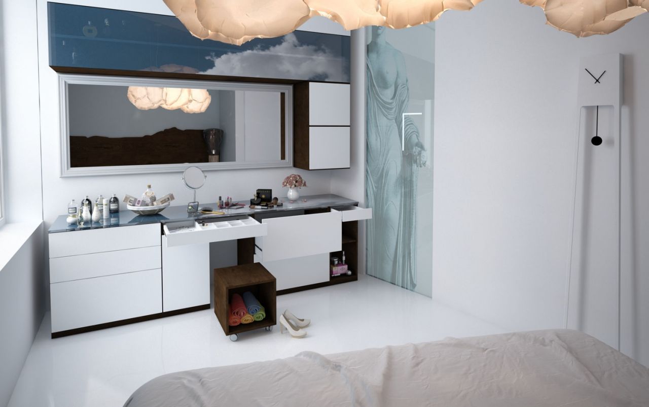Apartament me dy dhoma gjumi me qira ne Tirane. Apartament tek rezidenca Long Hill