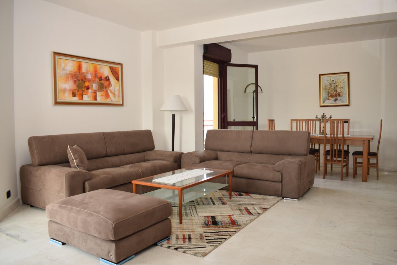 Wonderful Two Bedrooms Apartment in Tirana for Rent. Just next to Scanderbeg square