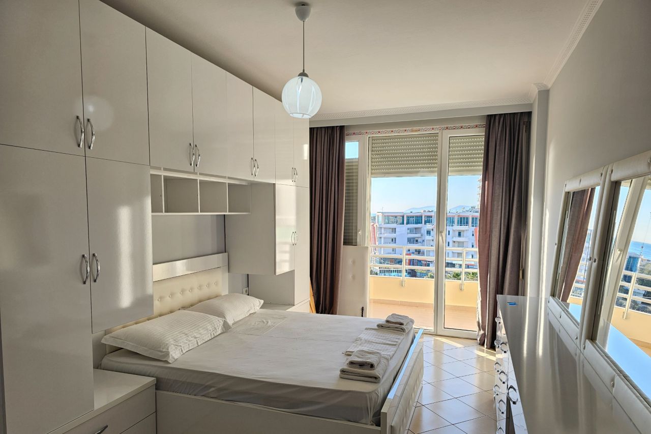 Квартира в аренду во Влёре, Албания, с одной спальней, всего в 50 метрах от пляжа