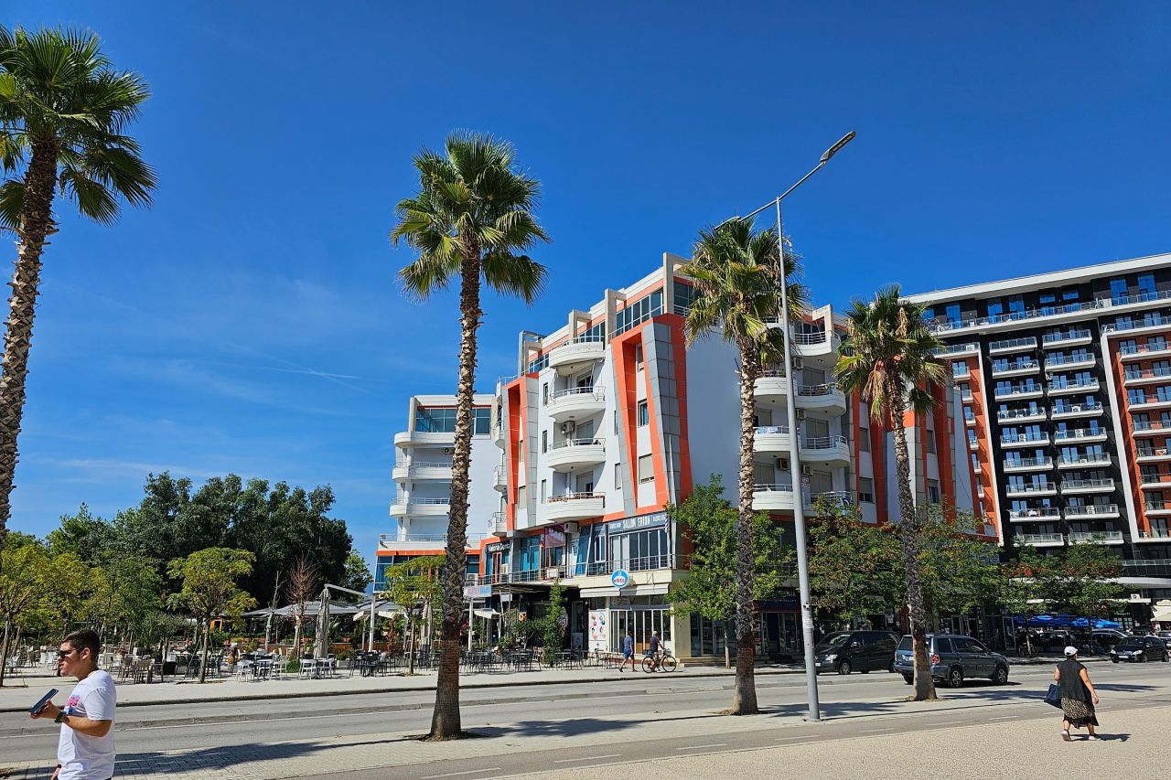 Holiday Apartment For Rent In Vlore Albania, Featuring A Balcony With A Wonderful Sea View
