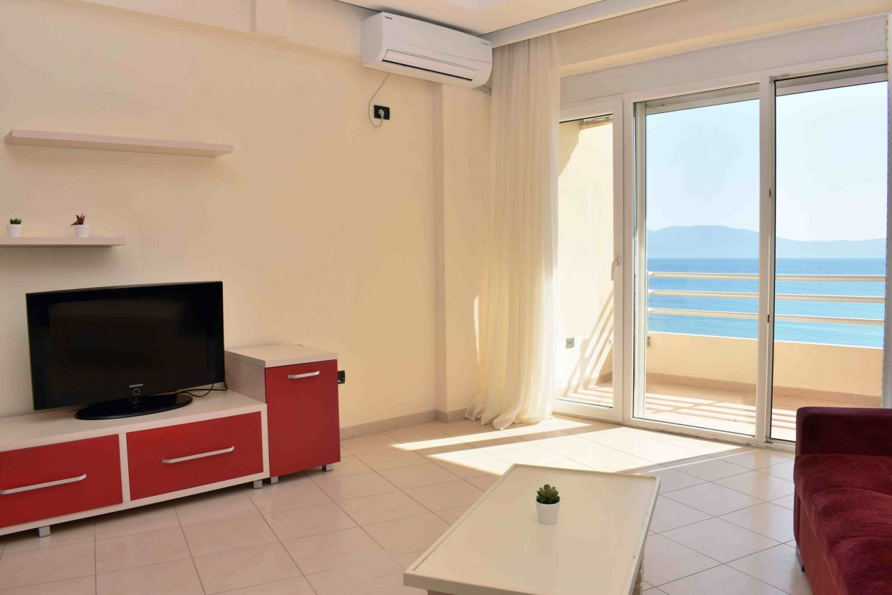 Full Sea View Two Bedroom Apartment for Rent with Two Bedrooms in Vlora