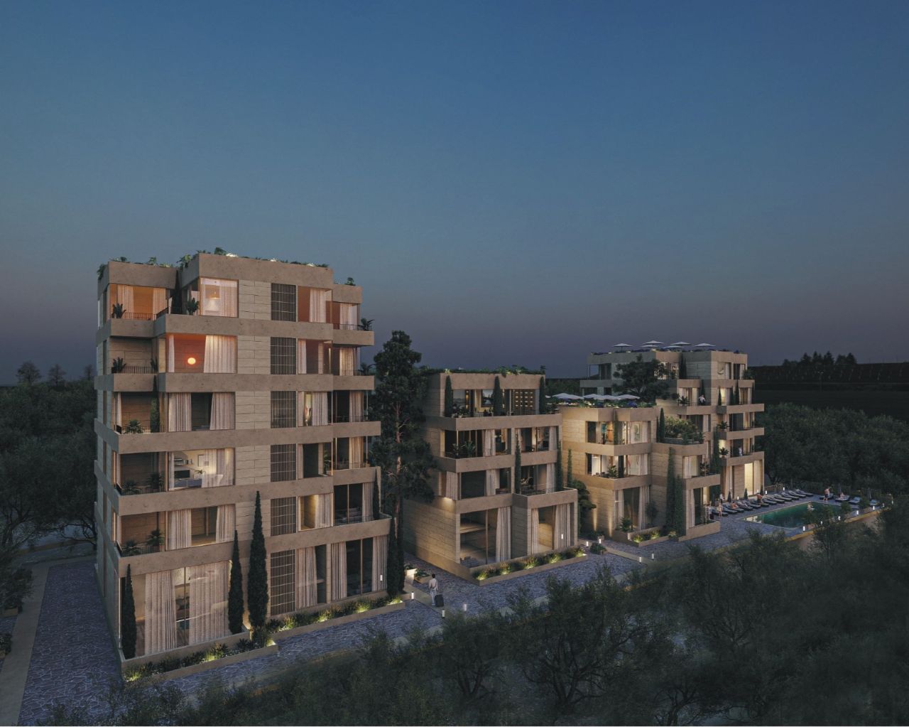 Leilighet under bygging til salgs i Vlora, Albania, ved siden av stranden