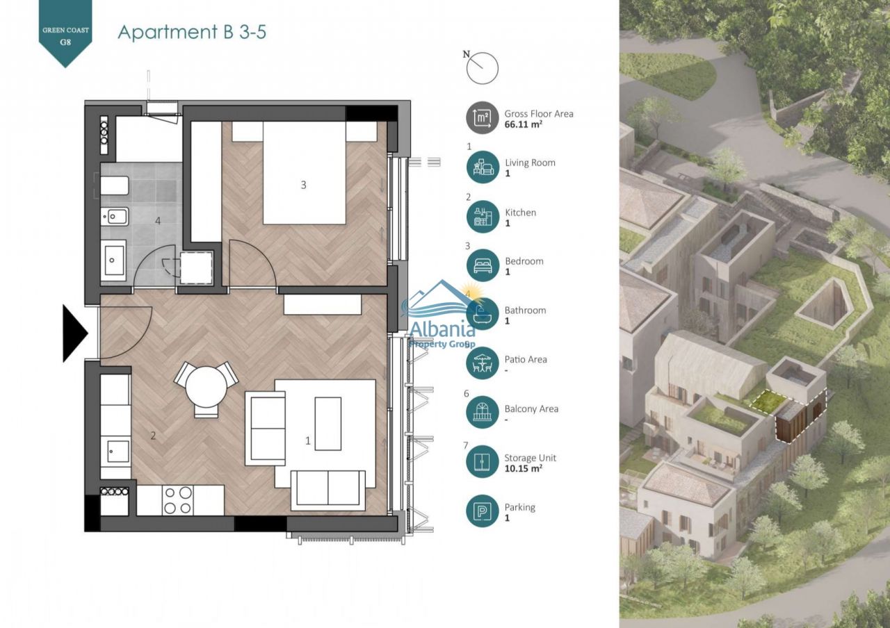 Appartamento Con Una Camera Da Letto In Vendita A Dhermi Valona Albania