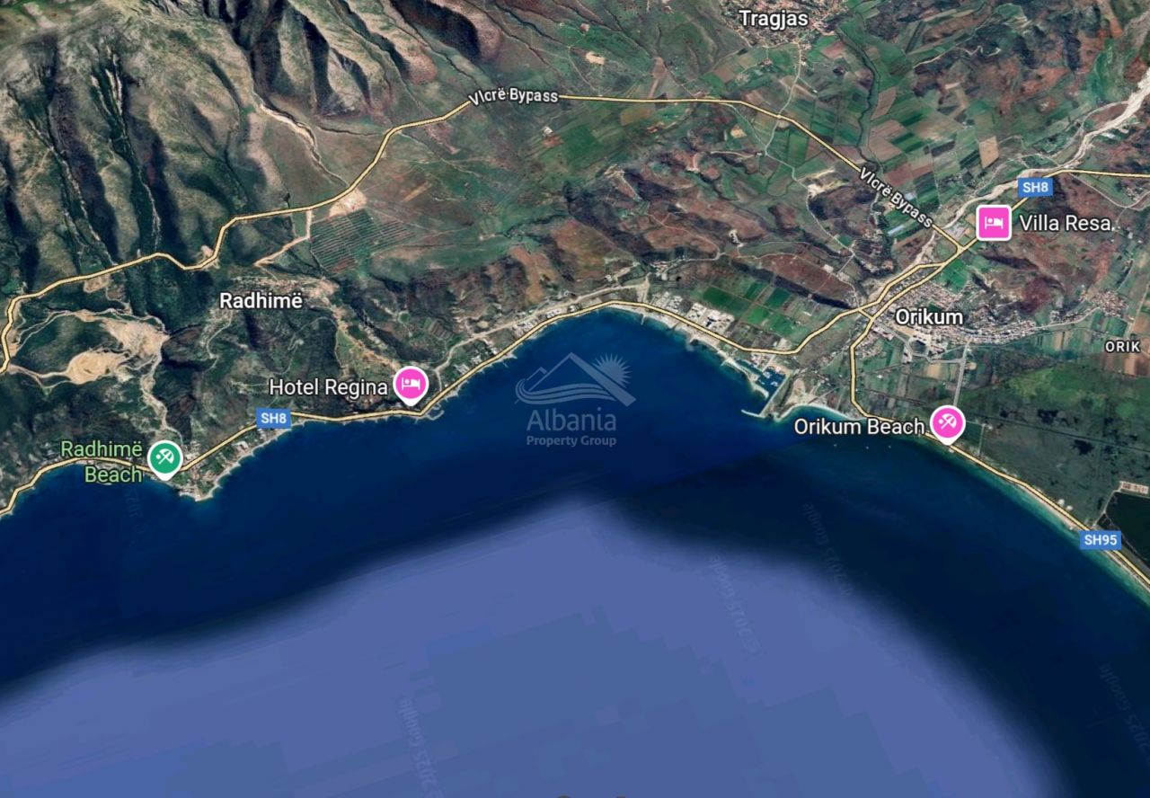 Land With Sea View For Sale In Radhime Vlore Albania