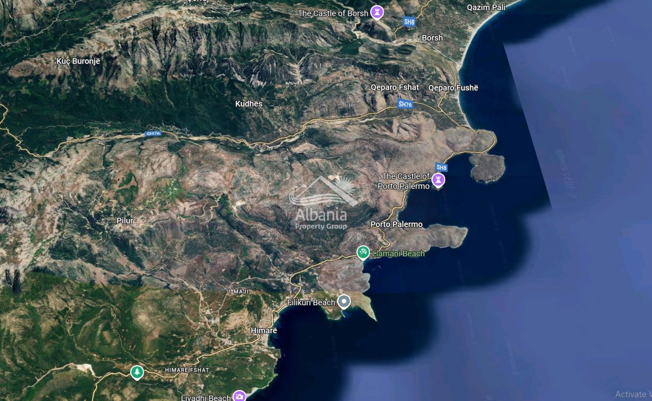 Land With Sea View  For Sale In Himare Vlore Albania