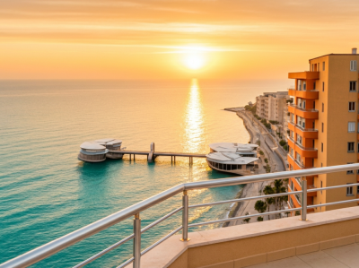 Three Bedroom Sea View Penthouse for Sale in Vollga, Durrës